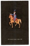 MILITARIA - CHASSEUR A CHEVAL - OFFICIER - GARDE IMPERIALE - 1804 - Gaufrage - Au Dos Publicité Médicament GENESERINE - Advertising