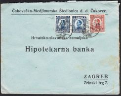 Yugoslavia 1924, Cover Cakovec To Zagreb W./postmark Cakovec - Briefe U. Dokumente