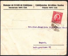 Yugoslavia 1925, Cover Novi Sad To Zagreb W./postmark Novi Sad - Briefe U. Dokumente