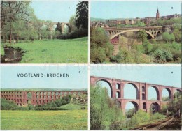 Vogtland - Syratalbrücke - Elstertalbrücke - Brücken - Bridge - Germany - DDR - Unused - Vogtland