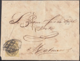 1858-H-87 CUBA ESPAÑA SPAIN. ANTILLAS. ISABEL II. 1858. Ed.6. ½ Oz. CARTA CORREO OFICIAL. MARCA DE BAYAMO. 1865. - Préphilatélie
