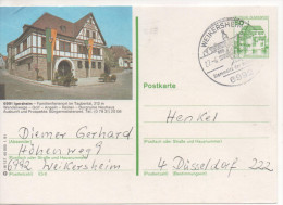 Nr. 3466, Ganzsache Deutsche Bundespost,  Igersheim - Cartoline Illustrate - Usati