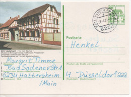 Nr. 3467, Ganzsache Deutsche Bundespost,  Liederbach - Geïllustreerde Postkaarten - Gebruikt