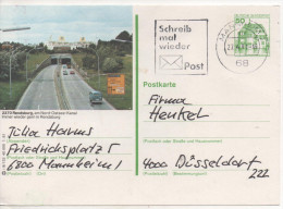 Nr. 3470, Ganzsache Deutsche Bundespost,  Rendsburg - Cartes Postales Illustrées - Oblitérées