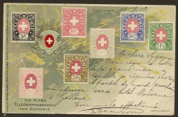 DIE ALTEN TELEGRAPHENMARKEN DER SCHWEIZ SUISSE (Menke-Huber) - Timbres (représentations)