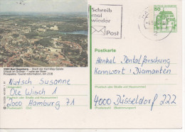 Nr. 3474, Ganzsache Deutsche Bundespost,  Bad Segeberg - Cartes Postales Illustrées - Oblitérées