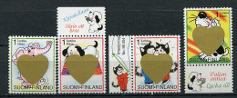 (cl 21 - P49) Finlande ** N° 1388 à 1391 (ref. Michel Au Dos)- Jour De La St Valentin (éléphant, Chiens, Chats) - - Nuevos