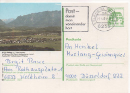 Nr. 3490, Ganzsache Deutsche Bundespost,  Piding - Cartes Postales Illustrées - Oblitérées