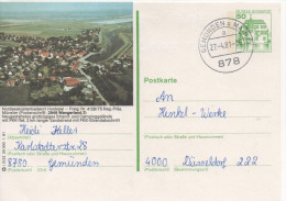 Nr. 3492, Ganzsache Deutsche Bundespost,  Wangerland - Cartes Postales Illustrées - Oblitérées