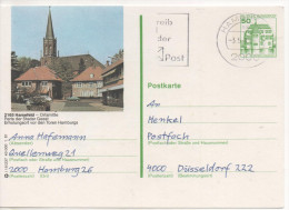 Nr. 3493, Ganzsache Deutsche Bundespost,  Harsefeld - Illustrated Postcards - Used