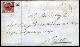 Grottaminarda-00336a - Piego, Con 2 Grana, III Tavola, Del 15 Marzo 1860 - Siglato: "AD" E "G. Chiavarello" - Napoli