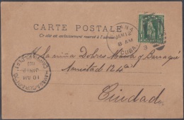 1899-H-38  CUBA. US OCCUPATION. 1899. Ed.30. 1c. TARJETA POSTAL. MARCA POSTAL DUPLEX “HAVANA 1D”. 1903. - Vorphilatelie