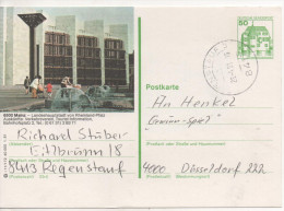 Nr. 3499, Ganzsache Deutsche Bundespost,  Mainz - Illustrated Postcards - Used