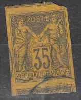 #74# COLONIES GENERALES N° 45 Oblitéré En Bleu Gorée (Sénégal) - Sage