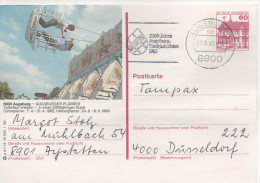 Nr. 3501, Ganzsache Deutsche Bundespost,  Augsburg - Cartes Postales Illustrées - Oblitérées