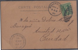 1899-H-44 CUBA. US OCCUPATION. 1899. Ed.30. 1c. TARJETA POSTAL. MARCA POSTAL DUPLEX “HABANA 1”. 1903. - Prephilately