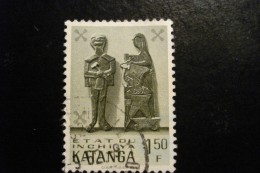 Katanga - Année 1961 - Arts Katangais 1,50 F - COB 55 - Oblitéré - Used - Katanga