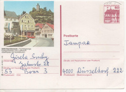 Nr. 3507, Ganzsache Deutsche Bundespost,  Bad Berneck - Cartes Postales Illustrées - Oblitérées