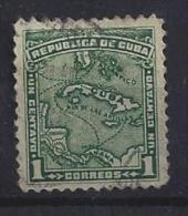 Cuba  1914  Map Of West Indies  1c  (o) - Gebraucht