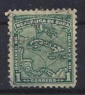 Cuba  1914  Map Of West Indies  1c  (o) - Oblitérés