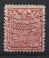 Cuba  1914  Map Of West Indies  2c  (o) - Gebruikt