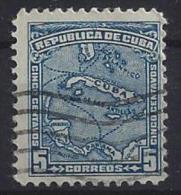 Cuba  1914  Map Of West Indies  5c  (o) - Gebruikt