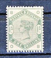 LUX - UK 1884 Victoria N. 85 - 1 Scellino Verde Lettere BO MVLH Freschissimo, Colori Vivi, Ben Centrato £ 1600 = € 1750 - Nuovi