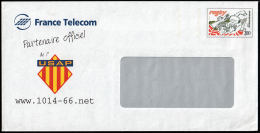 B1-004A- France Télécom Partenaire Oficiel De L´USAP. Timbre Rugby N° 2236 - Prêts-à-poster:Stamped On Demand & Semi-official Overprinting (1995-...)