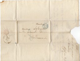 TB 576 - Lettre De Paris Pour BORDEAUX - 1801-1848: Voorlopers XIX