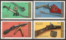 YUGOSLAVIA 1979 Ancient Weapons From Ethnographic Museum Belgrade Set MNH - Neufs