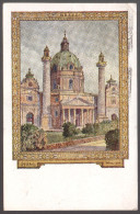 0115  Alte Anlaßkarte Festpostkarte Ansichtkarte - 10. Deutsches Sängerbundfest Wien 1928 - Karlskirche Chemnitz - Vienna Center