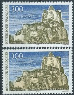 [03] Variété : N° 3169 Château De Crussol Fond Jaune Au Lieu De Bistre-rose  + Normal ** - Unused Stamps