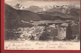 NV-05 Pontresina. Stempel Pontresina 1901 Für Oesterreich, Pioneer - Pontresina