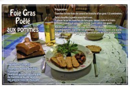 Recette Gourmande : Foie Gras Poêlé Aux Pommes - 24D1102 - Editions MARCOU - TBE - Recettes (cuisine)