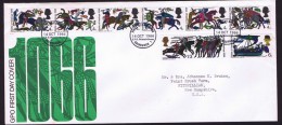 1966  Battle Of Hastings  Official FDC - 1952-71 Ediciones Pre-Decimales