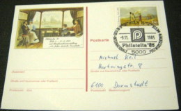 Germany 1985 Philatelia 85 Stamped Stationery 60pf - Used - Briefomslagen - Gebruikt