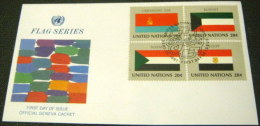 United Nations 1981 FDC Flag Series - Brieven En Documenten