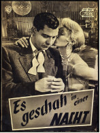 Das Neue Film-Programm Von Ca. 1955  -  "Es Geschah In Einer Nacht"  -  Mit Jack Webb , Janet Leight - Revistas