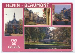 CPM Henin Beaumont  Mairie Rue Elie Gruyelle Place Jean Jaures Parc Public - Henin-Beaumont