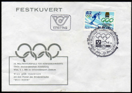 ÖSTERREICH 1984 ** III. Wnterspiele Körperbehinderte / Pionier Willi Hohm - Sonderstempel FDC - Handisport