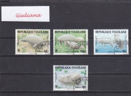 Rep. Togo  - 4 Valori Usati  W:W:F: Animali In Via D'estinzione - Used Stamps