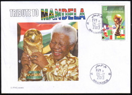 DZ  - Philatelic Cover - MANDELA - Canceled Date Of Death 5 December 2013 - 2010 FIFA World Cup - 2010 – Südafrika