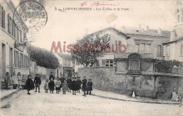 78 - LOUVECIENNES - Les écoles Et La Poste - Groupe D'enfants - écrite 1903  - 2 Scans - Louveciennes