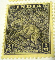 India 1949 Ajanta Panel 3p - Used - Gebraucht