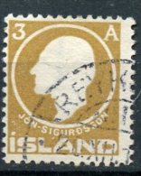 Iceland 1911 3a Jon Sigurdsson Issue #87 - Oblitérés