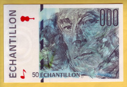 Billet Test,. Echantillon. Banque De France. 50 Francs Maurice Ravel. - Fictifs & Spécimens