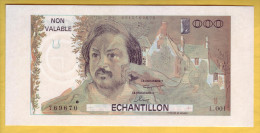 Billet. Echantillon. Banque De France. Projet Du Billet Honoré De Balzac - Fiktive & Specimen