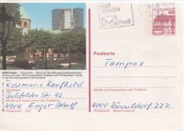 Nr. 3516, Ganzsache Deutsche Bundespost, Essen - Cartes Postales Illustrées - Oblitérées