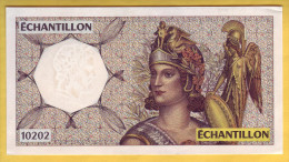 Billet. Echantillon Du 200 Francs Montesquieu. Banque De France. N° 10202 - Fictifs & Spécimens