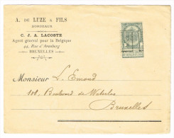 Bruxelles 1899 Devant De Lettre - Roller Precancels 1920-29